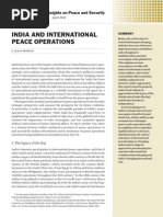 India and international peace operations