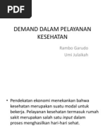 Download Demand Dalam Pelayanan Kesehatan Ppt Final by Aris Cahyo Purnomo SN134626978 doc pdf