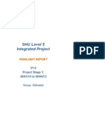 SHU Level 5 Integrated Project: Highlight Report