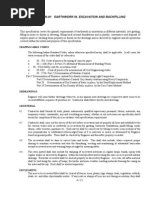 Section-A1 Earthwork In, Excavation and Backfilling: 1.0 SCOPE