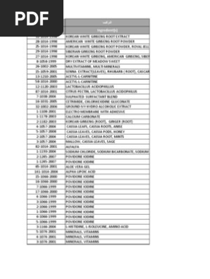 Herbal And Health Drug List Sep 2012 V1 Web