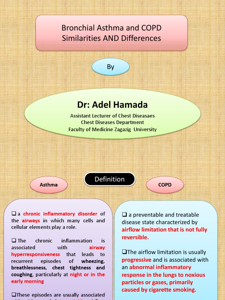 Dr: Adel Hamada: Bronchial Asthma and COPD Similarities ...
