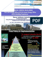 The Low Energy Office (LEO) & Green Energy Office (GEO) Building Experience