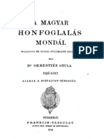 Sebestyén Gyula - A Magyar Honfoglalás Mondái 1-2 Kötet (1904-1905)