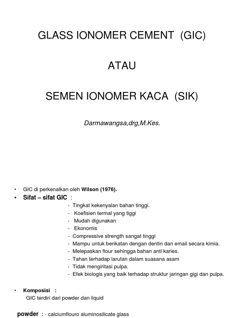 Glass Ionomer Cement PDF