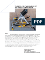 Design, Analysis and Fabrication of Klann Walking Mechanism-Abstract