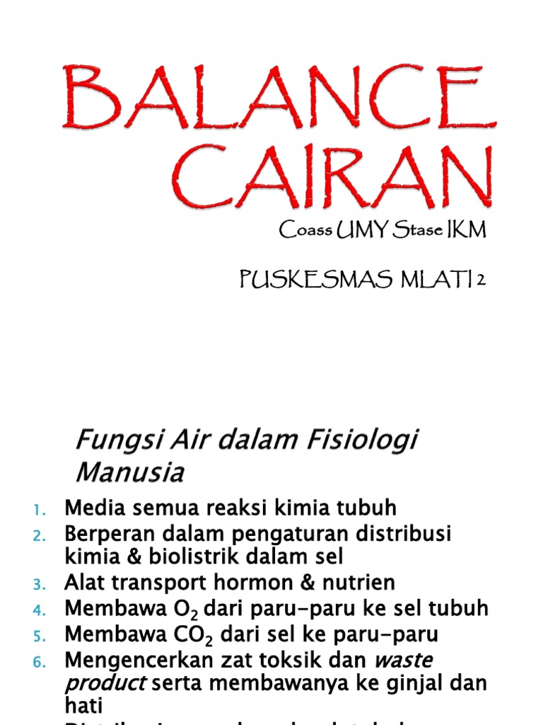 Ppt Balance Cairan Final.
