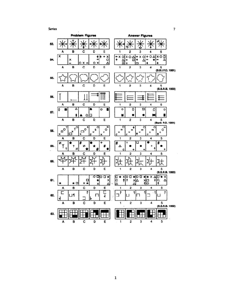 Non Verbal Reasoning Questions