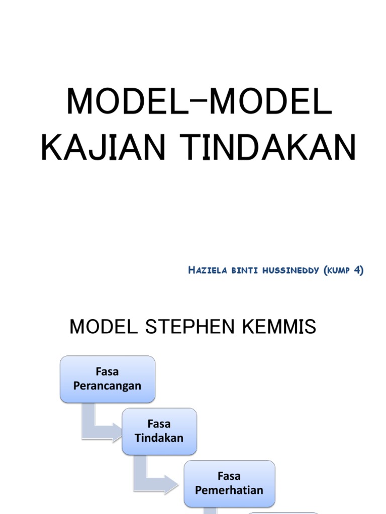 Model Model Kajian Tindakan