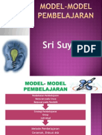 Materi Dr. Sri Sujanti, M.pd (Model-Model Pembelajaran)
