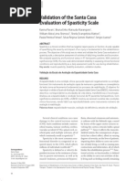 Validation of the Santa Casa Articulo