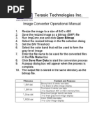 Terasic Technologies Inc.: Image Converter Operational Manual