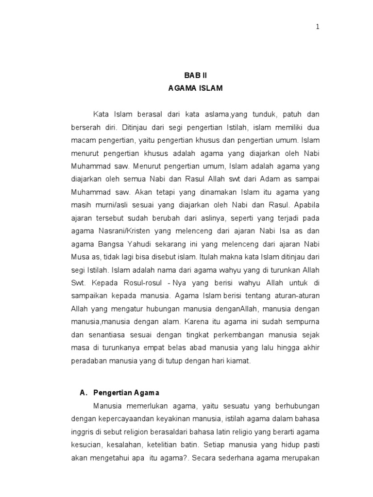 Makalah Peranan Agama Islam Pdf