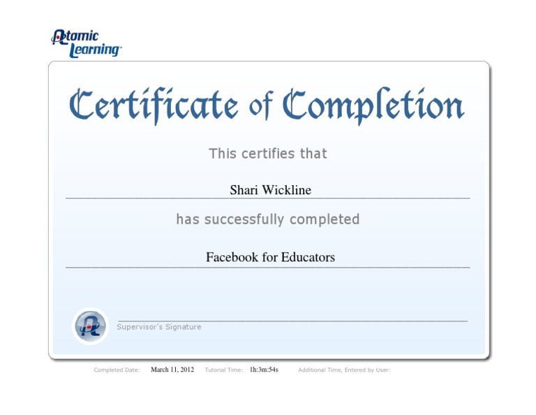 Facebook Educator Certification | PDF