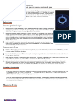 Cómo calcular consumo gas quemador