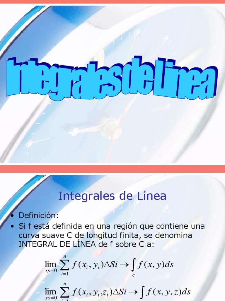 Introducción a las Integrales de Línea | PDF | Integral | Curva