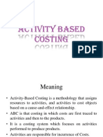 Activity Based Costing