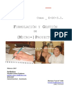 Curso 31 - Formulacion de Proyectos - II Edicion PDF