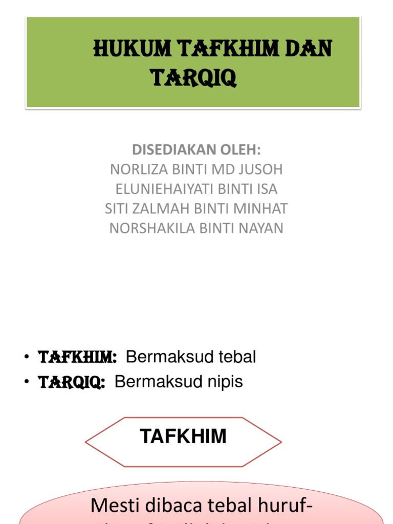 Tafkim Dan Tarqiq Pdf