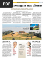 Uma homenagem nas alturas