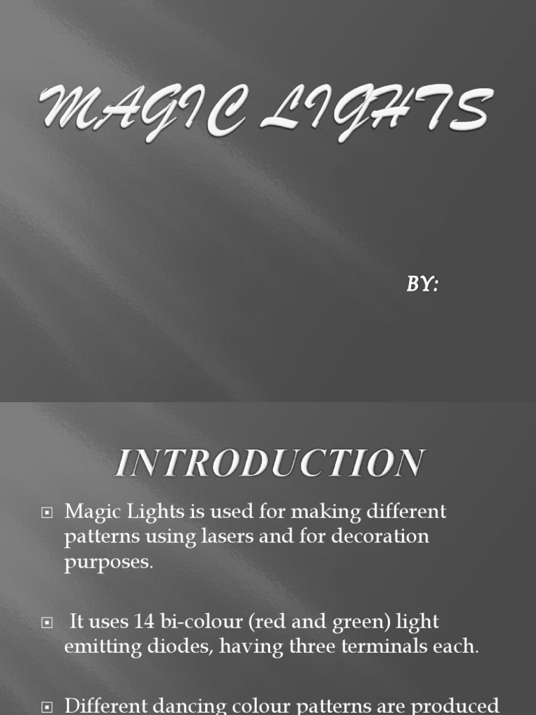 Magic Lights | PDF