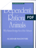 Alasdair MacIntyre, "Dependent Rational Animals"