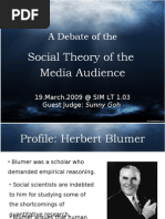T2_The Media Audience - Social Theory