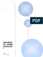 Üni̇versi̇te Sinav Sorulari