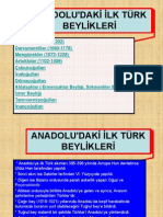 Anadoluda Ilk Turk Beylikleri