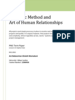 Scientific Method and
Art of Human Relationships