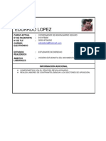 Eduardo Lopez: Cargo Actual #De Pasaporte #De TLF Correo Electrónico