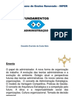 Fundamentos Da Administração Parte 1 - Oswaldo