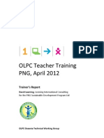 OLPC Oceania Teacher Training Report