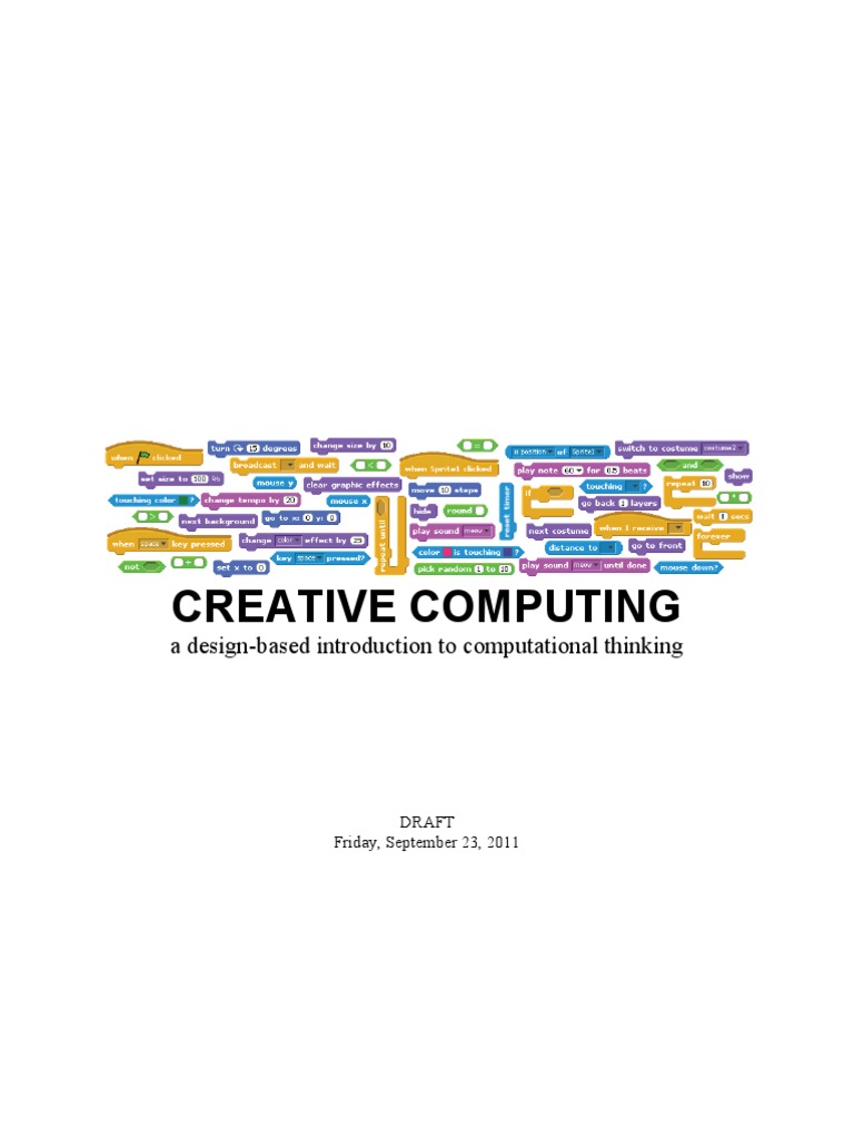 Scratch Creative Computing Guide | PDF