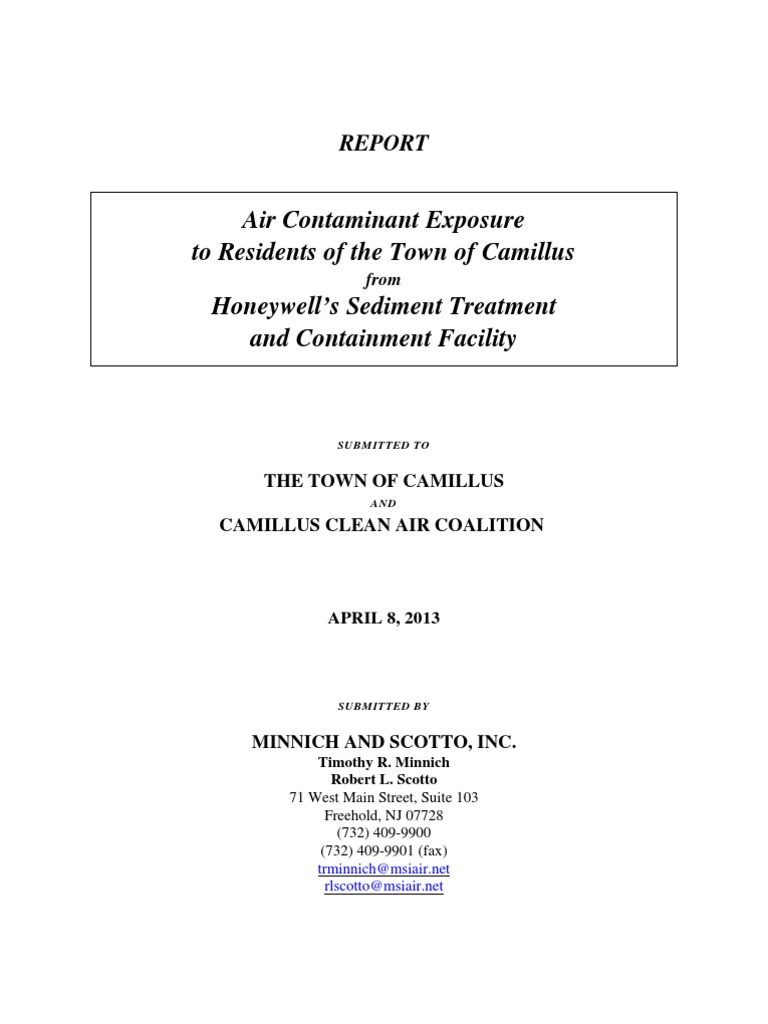 Air Contaminant Exposure Report | PDF