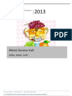 Menu Primavera 2013 Serena Vall