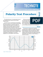 Polarity Test Procedure: Application and Technical Support For Audio Precision APWIN Users