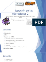 2.3 MRP - Evolucion y Desarrollo - 2.4 - El MRP en Los Servicios