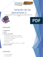 2.3 MRP - Evolucion y Desarrollo - 2.4 - El MRP en Los Servicios