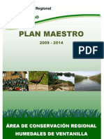 Plan Maestro 2009 - 2014 ACR Humedales de Ventanilla