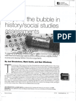 Beyond the Bubble in history/social studies