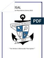 Proposal: Sponsorship Pekan Raya Marine Science 2013