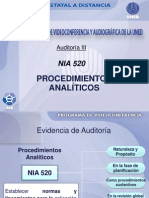 Auditoría analítica NIA 520