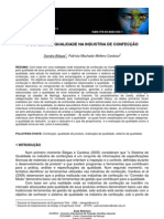 O SISTEMA DE QUALIDADE NA INDUSTRIA DE CONFECÇÃO