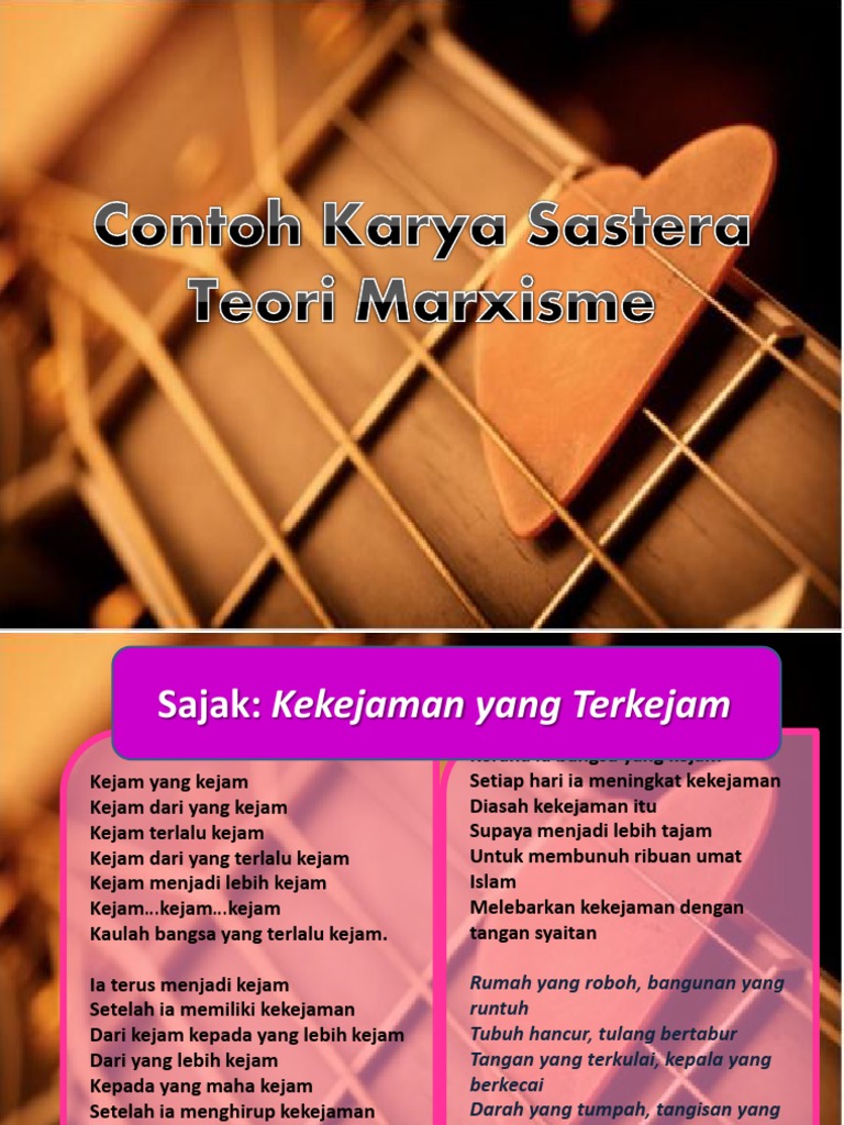 Contoh Karya Sastera Marxisme Pdf
