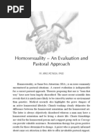 Homosexuality-An Evaluation and Pastoral Approach