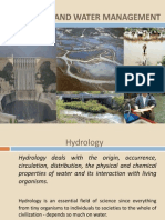 Hydrology and Water Management 1