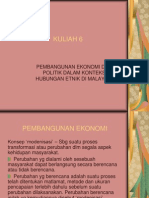 Pembangunan Ekonomi Dan Politik Dalam Konteks Hubungan Etnik Di Malaysia