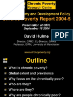 Measuring Chronic Poverty, David Hulme