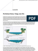 Revitalisasi Danau, Telaga, Atau Situ BebasBanjir2015